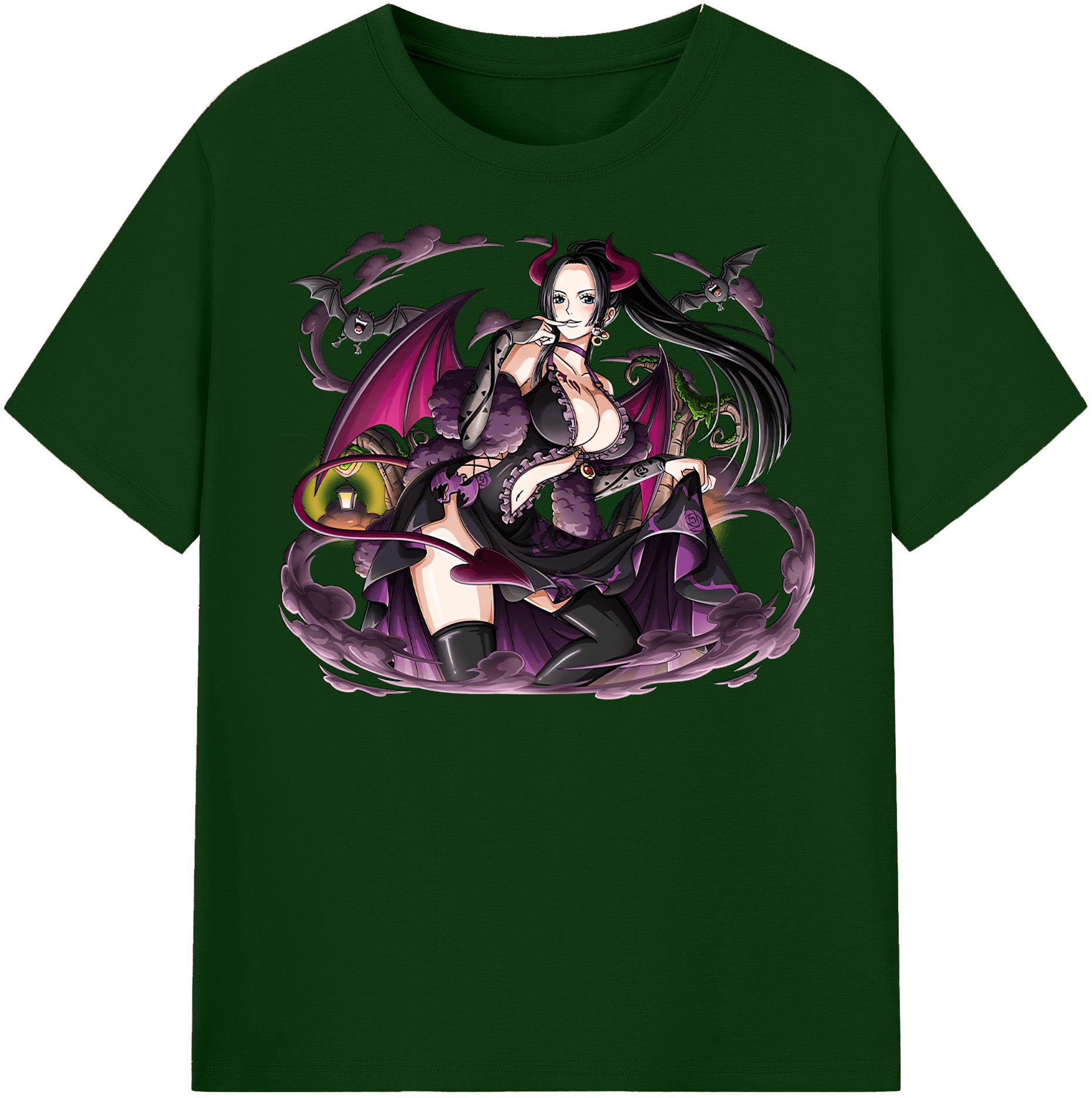 ワンピース ボア・ハンコック ONE PIECE Boa·Hancock 綿100％半袖Tシャツ（フロントプリント）